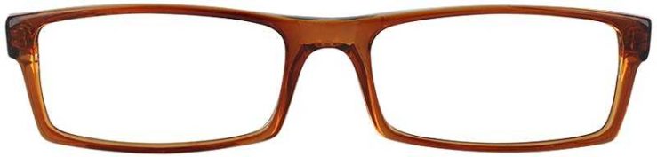 Prescription Glasses Model U38-BROWN-FRONT