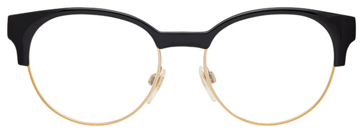 prescription-glasses-model-Burberry-BE2261-Black-Gold-FRONT