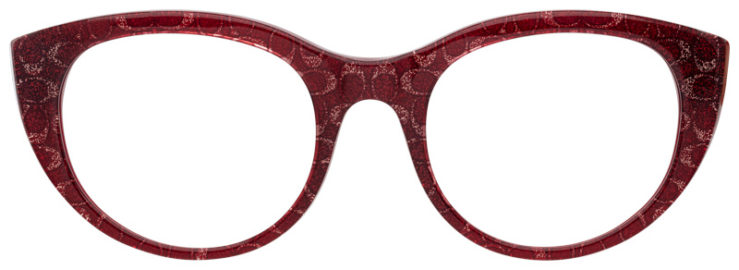 prescription-glasses-model-Coach-HC6132-Burgundy Glitter-Front