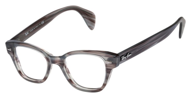 prescription-glasses-model-Ray Ban-RB0880-Striped Grey -45