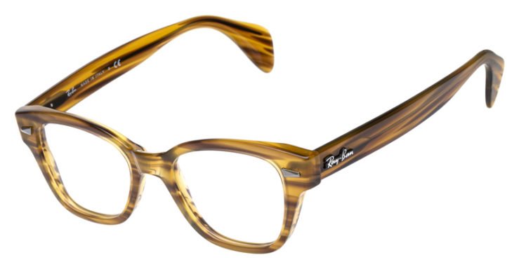 prescription-glasses-model-Ray Ban-RB0880-Striped Yellow -45