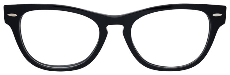 prescription-glasses-model-Ray Ban-RB2201V-Black -Front