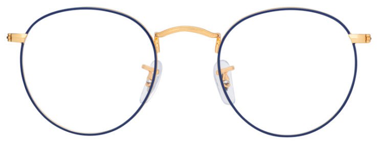 prescription-glasses-model-Ray Ban-RB3447V-Blue Gold -Front