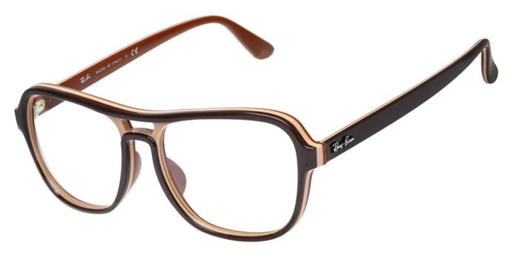 prescription-glasses-model-Ray Ban-RB4356V-Brown -45