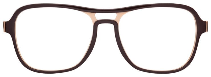 prescription-glasses-model-Ray Ban-RB4356V-Brown -Front