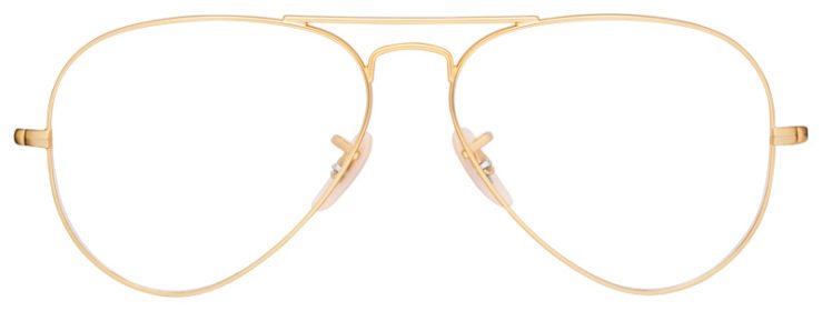 prescription-glasses-model-Ray Ban-RB6489-Matte Gold -Front