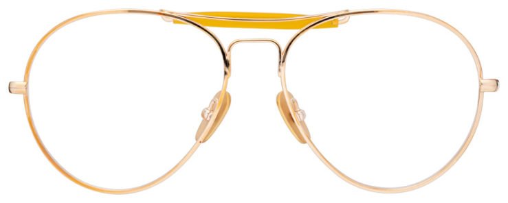 prescription-glasses-model-Ray Ban-RB8063V-Gold -Front