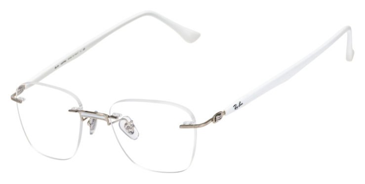 prescription-glasses-model-Ray Ban-RB8769-Silver White-45