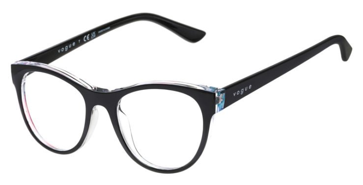 prescription-glasses-model-Vogue-VO5336-Black Clear -45