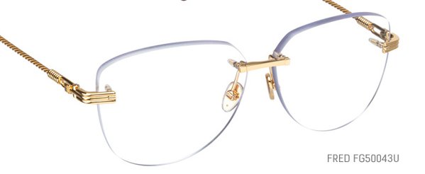 Gold Rimless Glasses