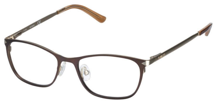 prescription-glasses-model-Guess-GU2587-Matte Brown-45