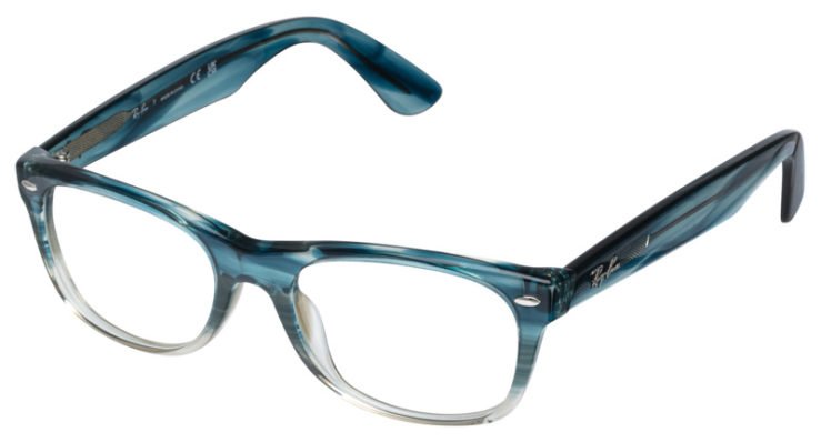 prescription-glasses-model-Ray Ban-RB5184-Gradient Turquoise-45