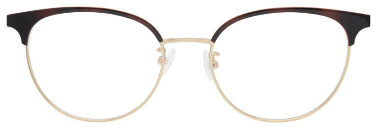 prescription-glasses-model-Salvatore Ferragamo-SF2201-Gold Tortoise-Front