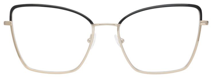 prescription-glasses-model-Salvatore Ferragamo-SF2223-Gold Black-Front