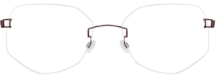 prescription-glasses-model-Undergram Minerva-Brown-Front