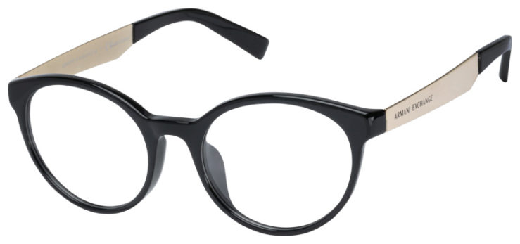 prescription-glasses-model-Armani Exchange-AX3063F-Black-45