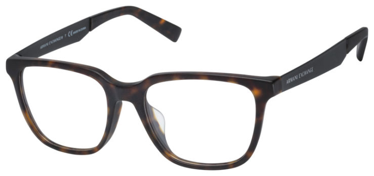 prescription-glasses-model-Armani Exchange-AX3064F-Matte Tortoise-45